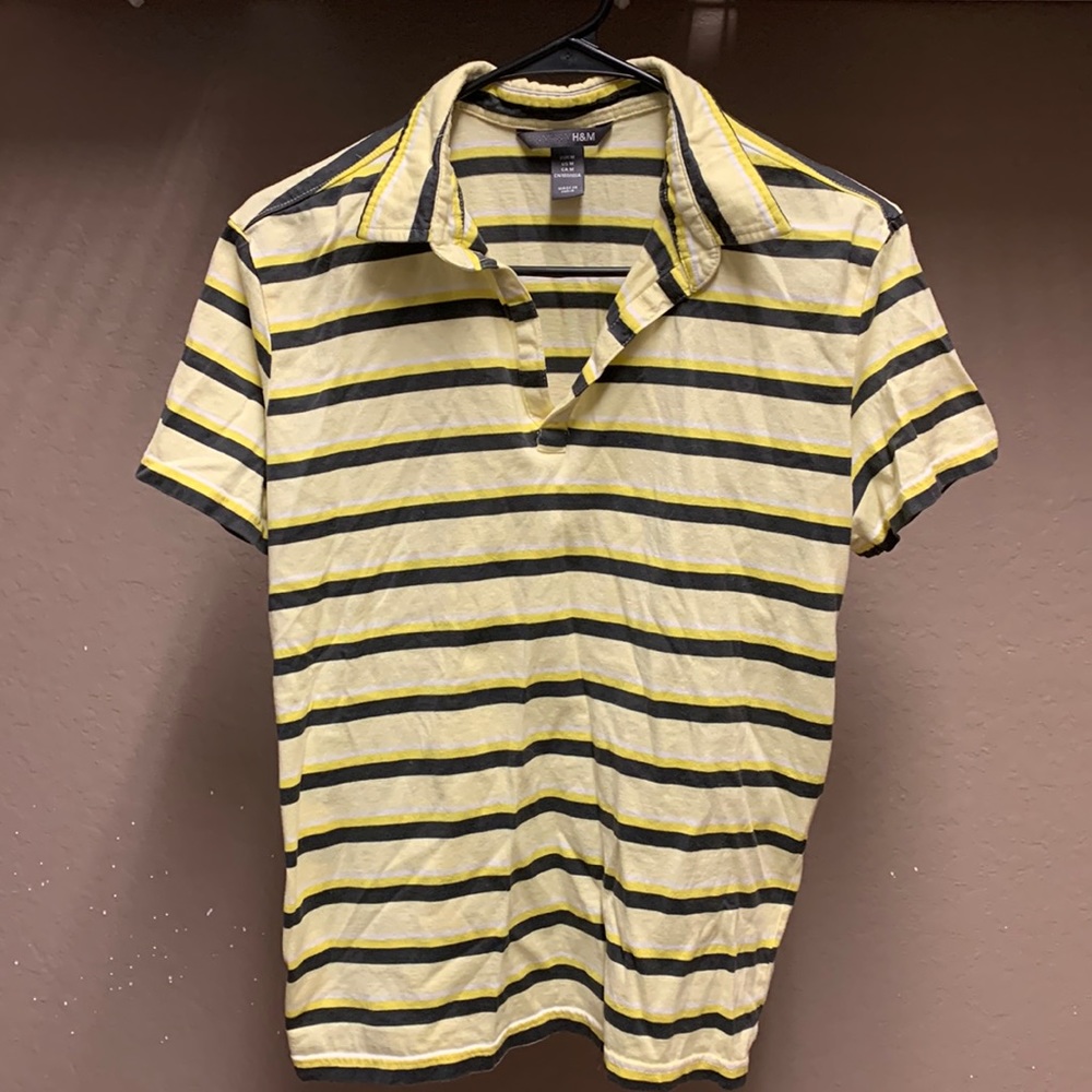 H&M Striped Polo Shirt